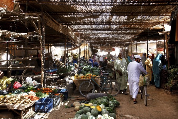 Within a covered market in Rissani with a wide range of offers, Rissani, Niger, Morocco