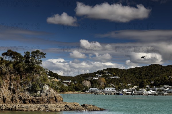 Idyllic island view in the Bay of Islands from Paihia, Paihia, Bay of Islands, New Zealand