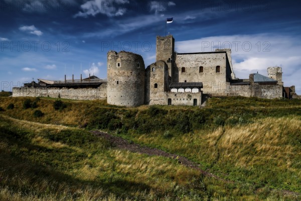 Ruins of the Teutonic Order Castle in Rakvere with blue sky in the background, Rakvere, Estonia