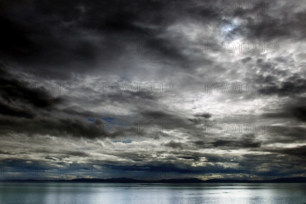Dramatic cloud formation over the sea near Ekkerøy, Ekkerøy, Finnmark, Norway