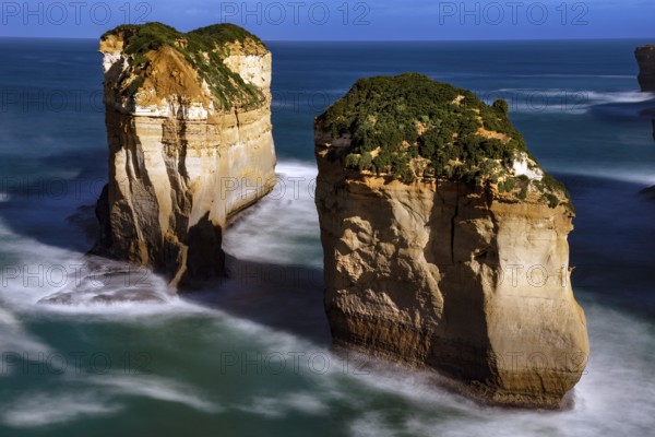 Dramatic rock formations at Tom and Eva Lookout along the Great Ocean Road, Great Ocean Road, Victoria, Australia