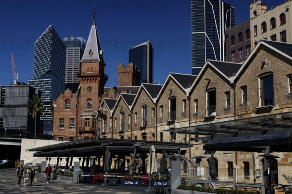 ASN Co building in The Rocks, an example of historic architecture, Sydney, NSW, Australia