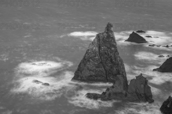 Rock formations in the Atlantic Ocean, volcanic peninsula, Ponta de São Lourenço, Ponta de Sao Lourenco, rocky coast, Punta de San Lorenzo, Madeira, Portugal