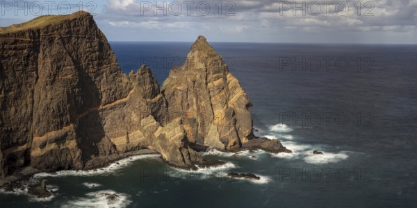 Sunset, volcanic peninsula, Ponta de São Lourenço, Ponta de Sao Lourenco, rocky coast, Punta de San Lorenzo, Madeira, Portugal