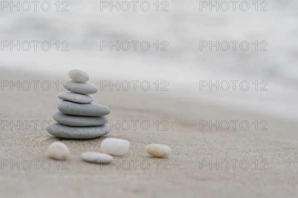 Stones on the beach. pebble on the beach, Poland