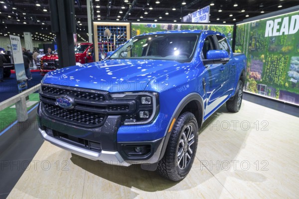 Detroit, Michigan USA - 14 January 2026 - The Ford Lariat on display at the Detroit Auto Show
