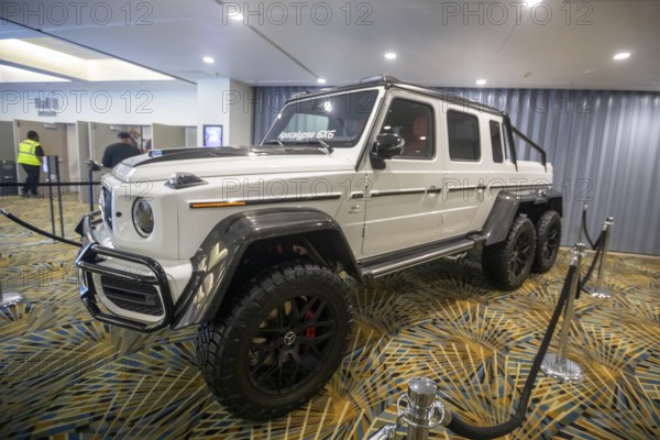 Detroit, Michigan USA - 14 January 2026 - The Mercedes Apocalypse 6x6 was on display at the Detroit Auto Show