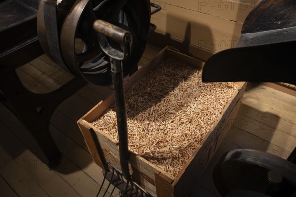 Historic machine for making matches, Tändsticksmuseet Match Museum or Match Museum, Jönköping, Jönköpings län, Sweden