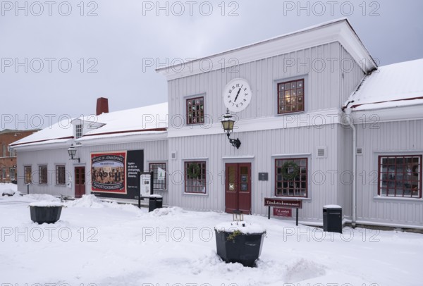 Tändsticksmuseet match museum or match museum in winter, Jönköping, Jönköpings län, Sweden