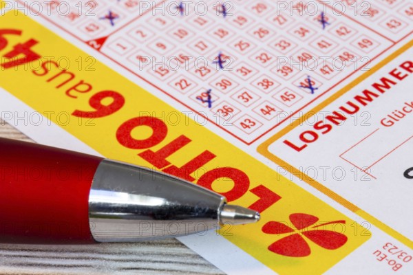 Lotto 6aus49: Close-up of a ticket