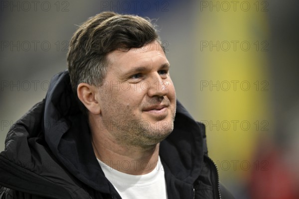 Managing Director Sports Andreas Schicker TSG 1899 Hoffenheim Portrait smiles PreZero Arena, Sinsheim, Baden-Württemberg, Germany