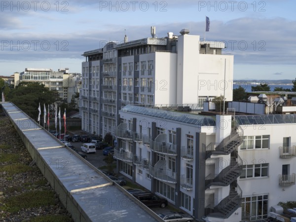 Hotel Arkona, view from above, Binz, seaside resort, Rügen island, Mecklenburg-Western Pomerania, Germany