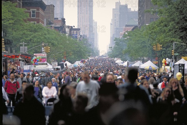 Italian-American street festival on 5th Avenue, New York City, USA
