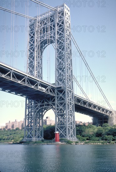 Washington Bridge across the Hudson River, New York City. USA