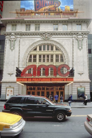 Main Façade and Entrance of the AMC Theater, 42nd Street, New York City, USA