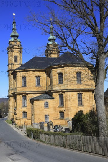 Pilgrimage church Basilica Vierzehnheiligen near Bad Staffelstein, Lichtenfels district, Gottesgarten region in the Upper Mainland, Upper Franconia, Bavaria, Germany