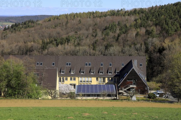 Vocational school for nutrition and care and vocational school for child care at the pilgrimage church Basilica Vierzehnheiligen near Bad Staffelstein, district of Lichtenfels, Gottesgarten region in the Upper Mainland, Upper Franconia, Bavaria, Germany