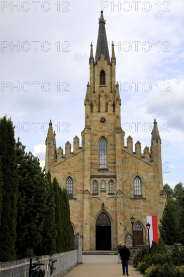 Chocholow village, neo-gothic church of St. Hyacinth, near Zakopane, Malopolska Voivodeship, Poland