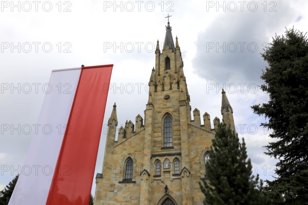 Chocholow village, neo-gothic church of St. Hyacinth, near Zakopane, Malopolska Voivodeship, Poland