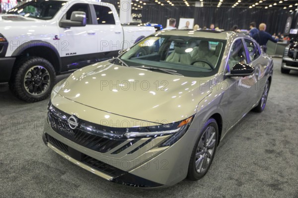Detroit, Michigan USA - 14 January 2026 - The Nissan Sentra on display at the Detroit Auto Show