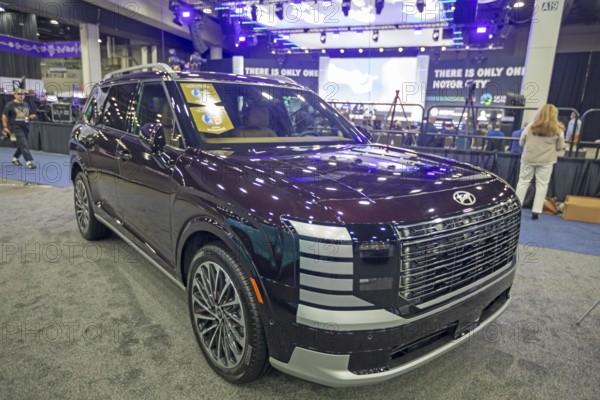 Detroit, Michigan USA - 14 January 2026 - The Hyundai Palisade, winner of the 2026 Utility Vehicle of the Year Award at the Detroit Auto Show