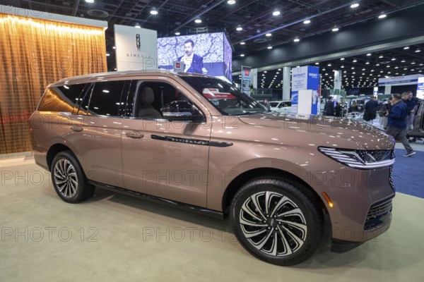 Detroit, Michigan USA - 14 January 2026 - The 2026 Lincoln Navigator on display at the Detroit Auto Show. The car's base price is $91, 995