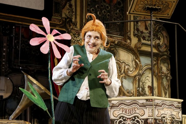 Katharina Thalbach during the photo rehearsal for SAUERKOHL AND MISDEEDS, a musical Wilhelm bush program in the comedy on Kurfürstendamm in the Ernst Reuter Hall in Berlin on 14.01.2026