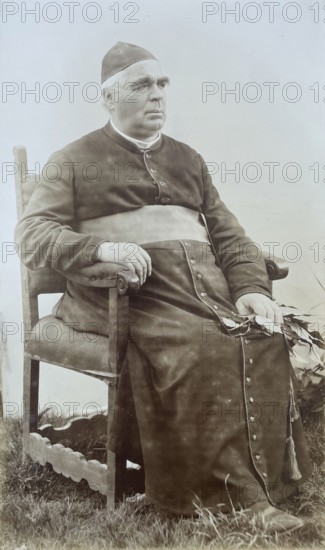 Sebastian Anton Kneipp (1821 1897), Roman Catholic priest and naturopath, naturopathy, hydrotherapy, Kneipp medicine, water cure, treading water. Medicine, history of medicine, photography, Germany ca. 1895, historical