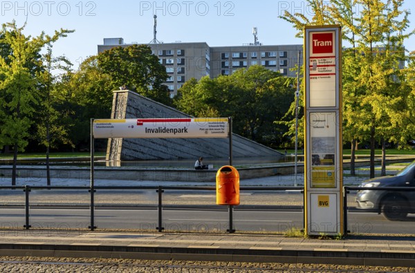 Berliner Verkehrsgesellschaft, Invalidenpark tram stop, Berlin, Germany