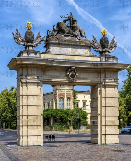 The Jägertor, landmark in downtown Potsdam, Brandenburg, Germany