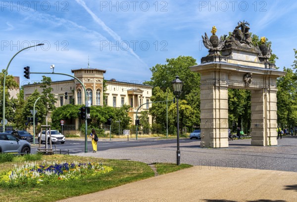 The Jägertor, landmark in downtown Potsdam, Brandenburg, Germany