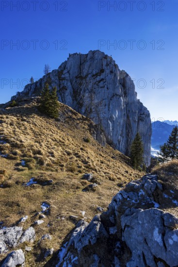 Sankt Wolfgang, Vormaueralm with Vormauerstein, Osterhorn Group, Salzkammergut, Upper Austria, Austria
