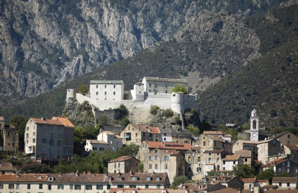 Citadel and mountain resort of Corte, Haute-Corse Department, Corsica, Mediterranean Sea, France