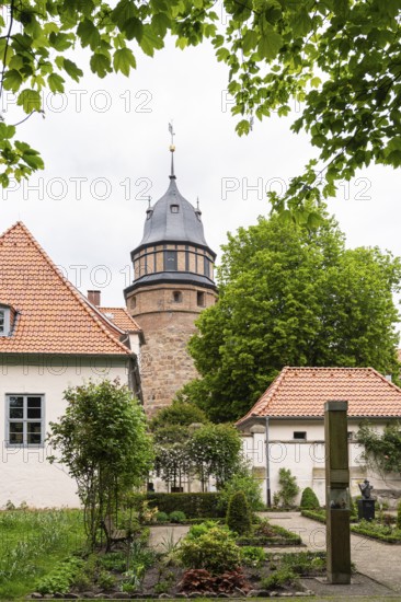 City view, castle in the district town of Diepholz, Diepholz, Lower Saxony, Germany
