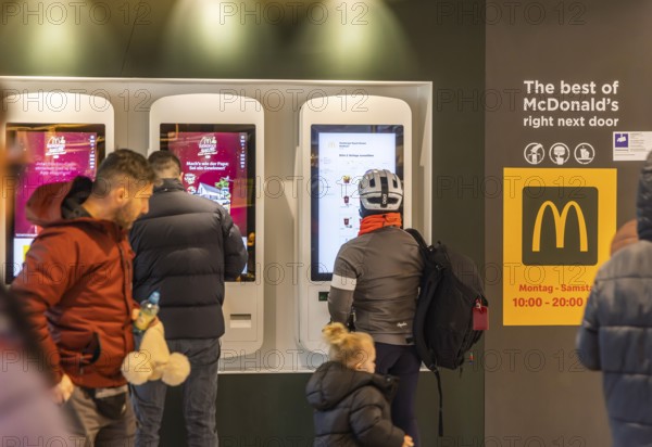McDonald's Boeblingen. Terminal for ordering food. Böblingen, Baden-Württemberg, Germany