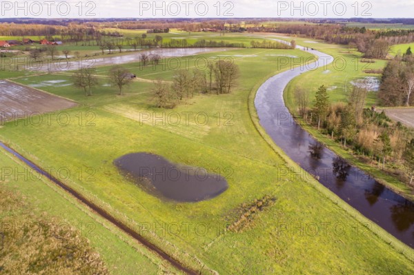 Hunte bei Einen in the municipality of Goldenstedt, Einen, Goldenstedt, Lower Saxony, Germany