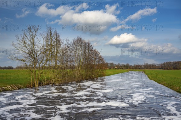 Hunte bei Einen in the municipality of Goldenstedt, Hunte, Einen, Goldenstedt, Lower Saxony, Germany