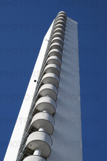 Tower and Olympic Rings 1952, Olympic Stadium or Finnish Olympic Stadium, architects Yrjö Lindegren and Toivo Jäntti, Helsinki, Finland