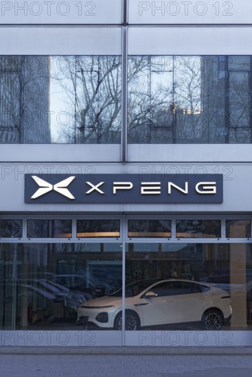 Xpeng, showroom of the Chinese electric car brand Xiaopeng Motors, Düsseldorf, North Rhine-Westphalia, Germany