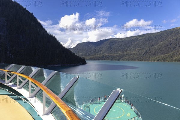 Cruise to Alaska and Norway, Tracy Arm fjord and glacier on the scenic passage with landscapes and views
