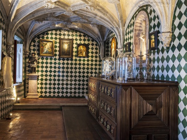 Interior of the palace Palácio Nacional da Pena, Sintra, Portugal