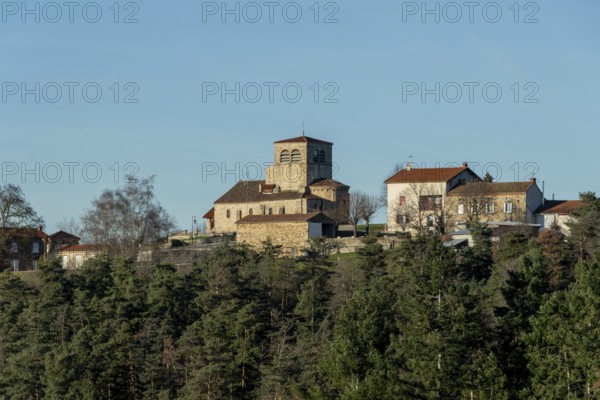 Natural regional park of Livradois Forez. Sainte Hilaire village. Haute Loire. Auvergne Rhone Alpes. France