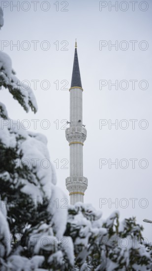 In Gaziantep, Turkey, on December 31, 2025, children and families enjoy winter activities as they play on snow-covered areas and slide on icy hills, creating a lively atmosphere across the city during the final day of the year, Gaziantep, Gaziantep, Turkey