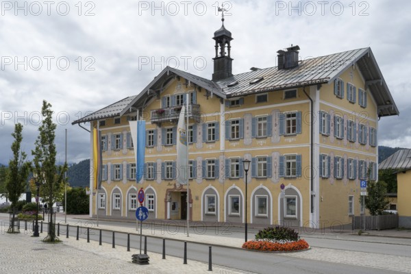Historic Town Hall, Town of Tegernsee, Upper Bavaria, Bavaria, Germany