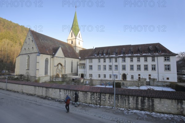 Benedictine monastery built 15th century, monastery church, Blaubeuren, Swabian Jura, Baden-Württemberg, Germany