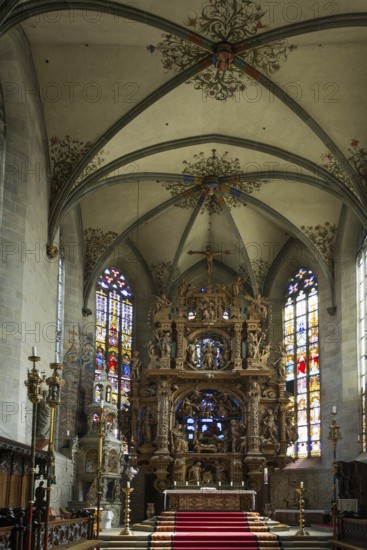 Interior view, St. Nicholas Church, Überlingen, Lake Constance, Baden-Württemberg, Germany