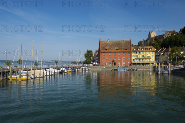 Harbour, Meersburg, Lake Constance, Baden-Württemberg, Germany