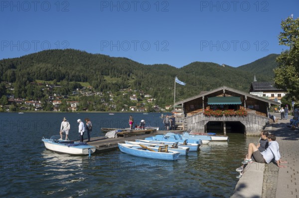 Bootsverleih am Tegernsee, Rottach-Egern, Upper Bavaria, Bavaria, Germany