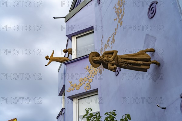 The artists' quarter Mandauer Glanz in Zittau, Upper Lusatia, Saxony, Germany