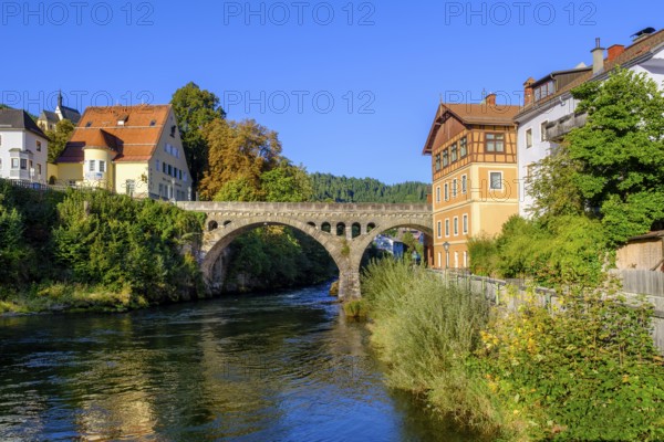 Murau with river Mur, Styria, Austria